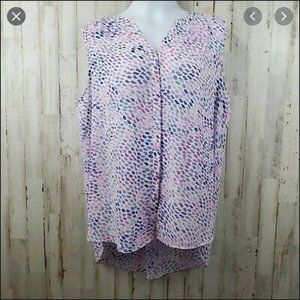 NYDJ Pintuck Sleeveless Blouse